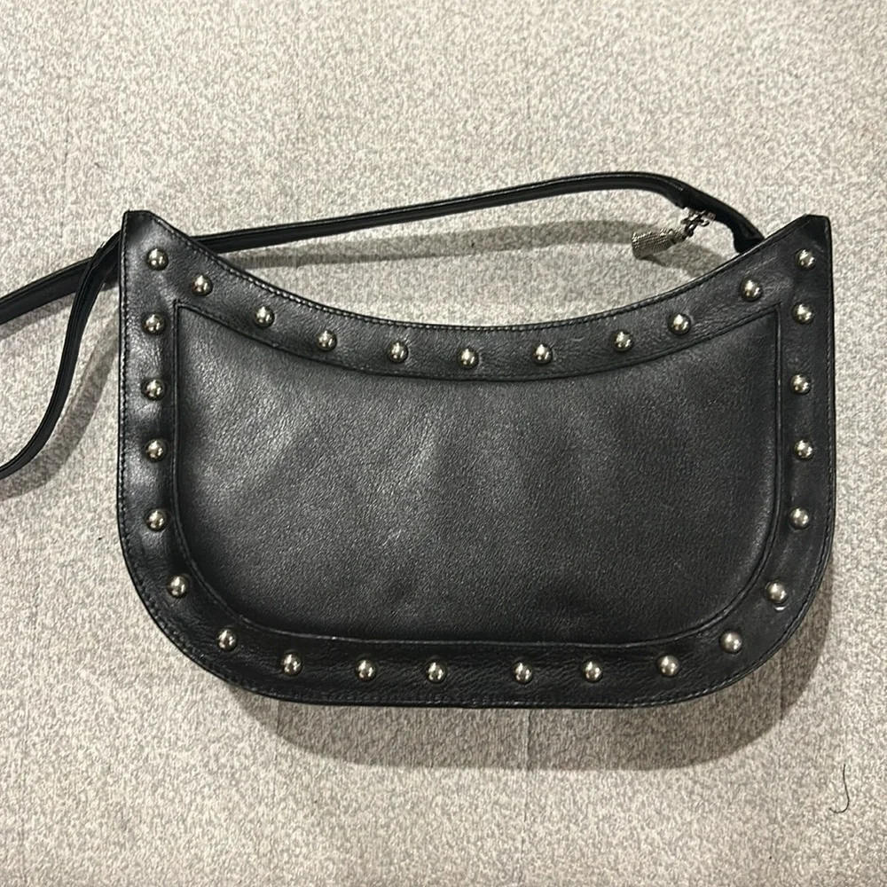 Black Studded Shoulder Bag